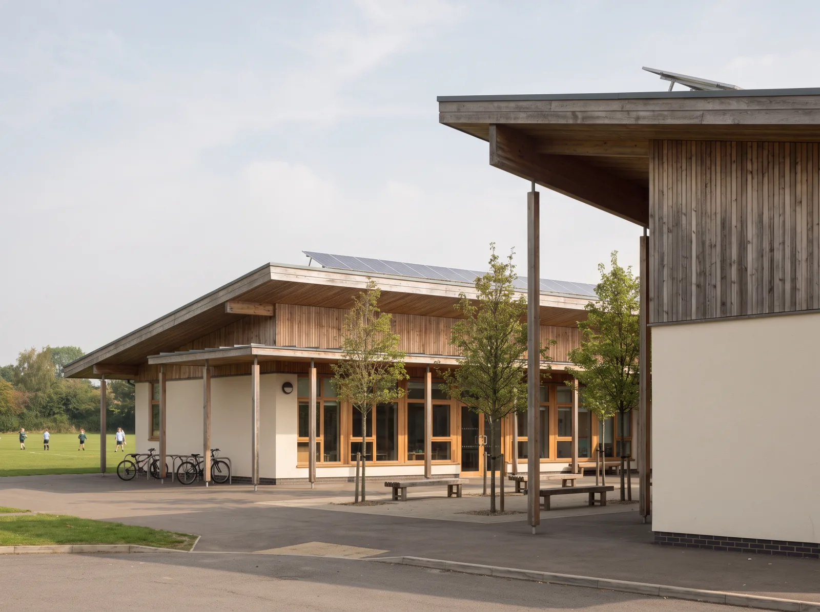 A primary school within a twelve-minute walk of every home